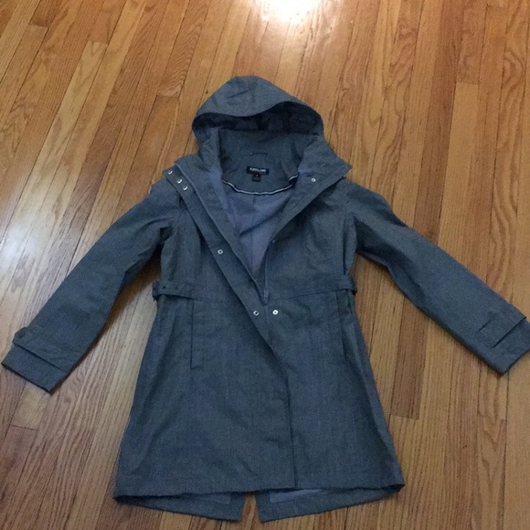 Kirkland Gray Hooded Raincoat 